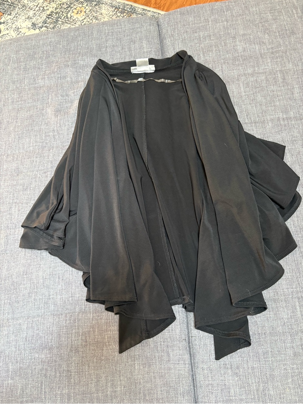 Amanda Lane Black Draped Open-Front Bowlero Sz medium